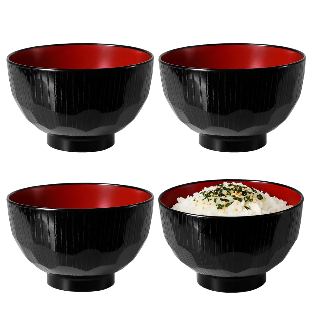 Amazon.com | JapanBargain, 4-Pack Soup Bowls Japanese Plastic Bowl